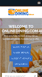 Mobile Screenshot of onlinedining.com.au